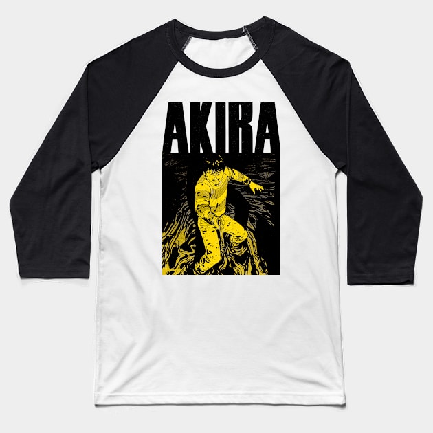 Akira Kaneda yellow Baseball T-Shirt by paisdelasmaquinas